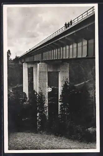 AK München, Mangfallbrücke der Reichs-Autobahn München-Landesgrenze