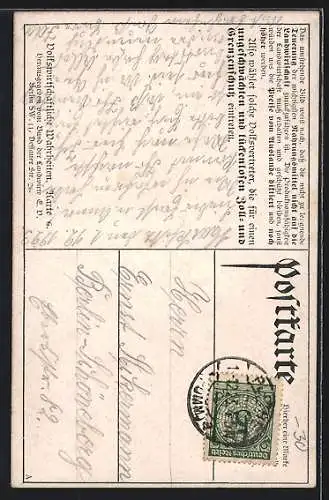AK Volkswirtschaftliche Wahrheiten, Karte Nr. 6, Steigerung der Korn- und Brotpreise, Vieh-Fleisch-Preise, Berlin, 1891