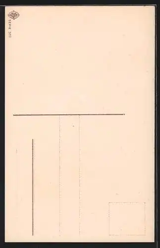 AK Frau im grünen Kleid sitzt auf einem Schlitten