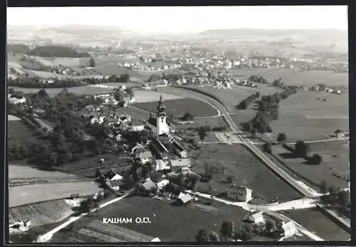 AK Kallham /O.Ö., Totalansicht aus der Vogelschau