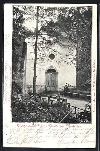 AK Maria Pötsch bei Neufelden, Vor der Wallfahrtskirche