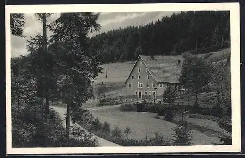 AK Königsfeld / Baden, Das Café Nonnenmühle v. Johann Wilhelm