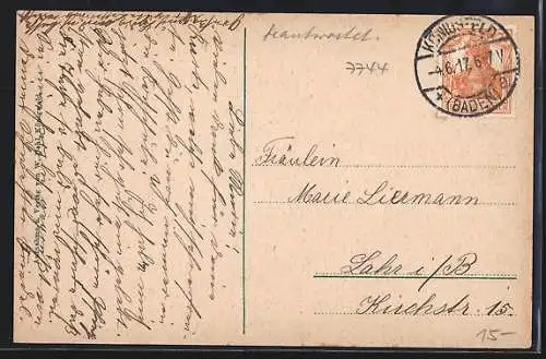 AK Königsfeld / Baden, Strasseneck am Schwesternhaus