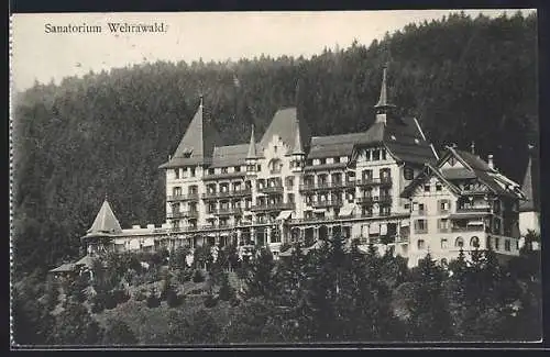 AK Wehrawald, Blick auf das Sanatorium