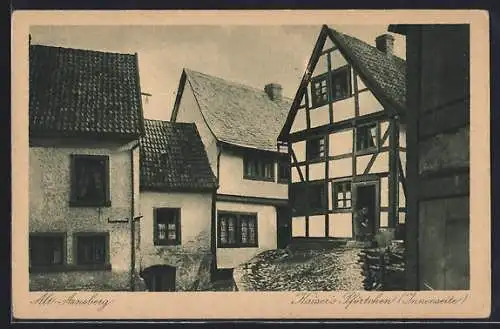 AK Arnsberg / Sauerland, Kaiser`s Pförtchen, Innenseite