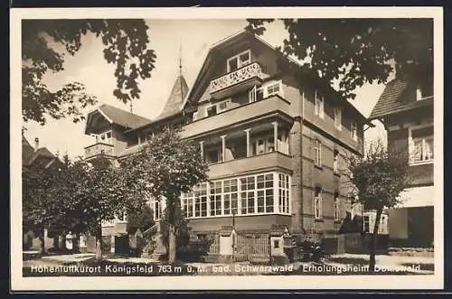 AK Königsfeld /bad. Schwarzwald, Das Erholungsheim Doniswald