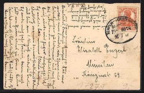 AK Lychen /U. M., Partie am Weggenbusch