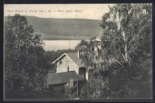 AK Bad Stuer a. Plauer See, Blick gegen Osten