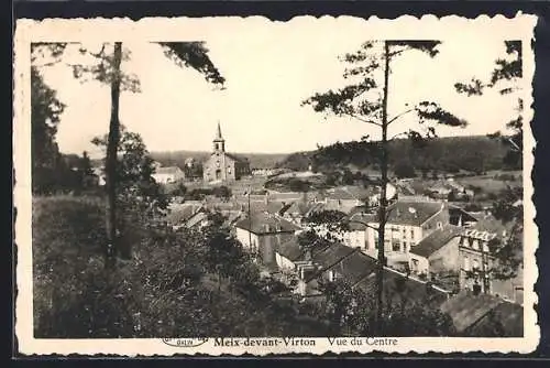 AK Meix-devant-Virton, Vue du Centre