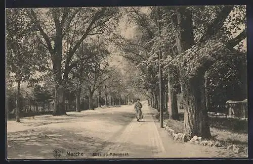 AK Marche-en-Famenne, Allée du Monument