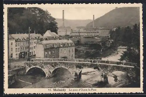 AK Malmédy, Le pont d`Outre-le-Pont
