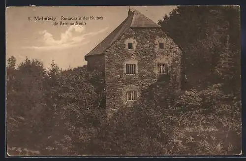 AK Malmédy, Restaurant des Ruines de Reinhardstein