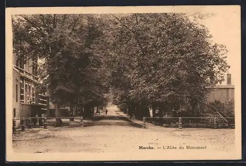 AK Marche-en-Famenne, L`Allée du Monument