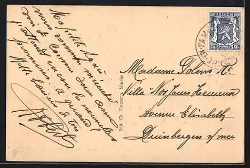 AK Marche-en-Famenne, L`Allée du Monument