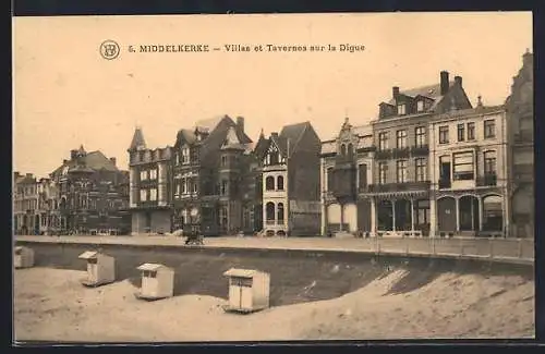 AK Middelkerke, Villas et Tavernes sur la Digue