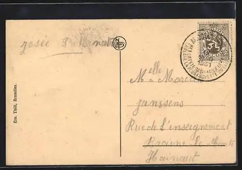 AK Middelkerke, L`hotel du Tennis et la rue de Smet de Naeyer