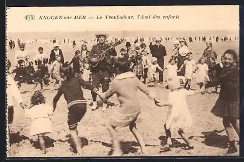 AK Knocke-sur-Mer, Le Troubadour, l`Ami des enfants