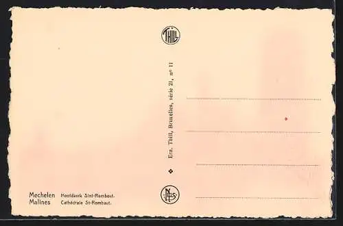 AK Malines, Cathédrale St-Rombaut