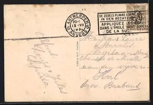 AK Anvers, Un Panorama sur l`Escaut