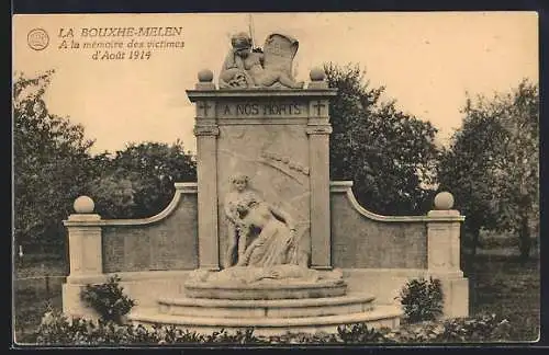 AK Melen, La Bouxhe-Melen, A la Memoire des Victimes d`Aout 1914