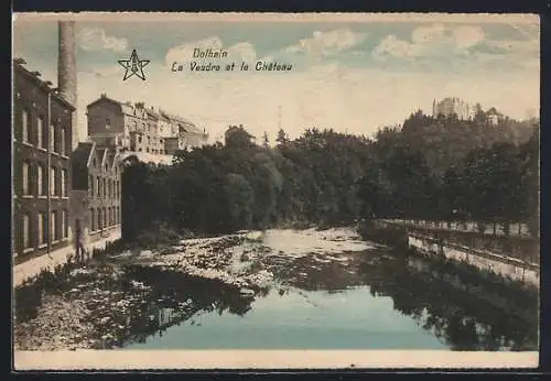 AK Dolhain, La Vesdre et le Château