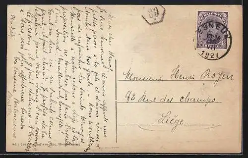 AK Esneux, Pont du chemin de fer, entrée du tunnel