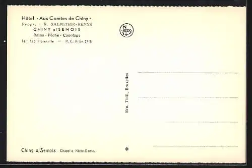 AK Chiny-sur-Semois, Hôtel Aux Comtes de Chiny