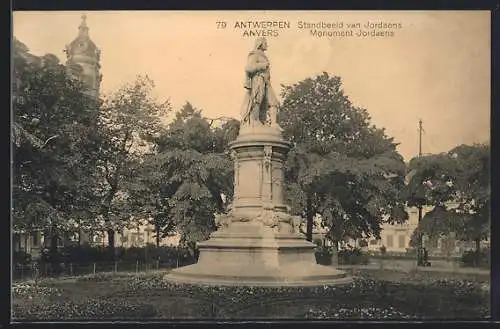 AK Anvers, Monument Jordaens