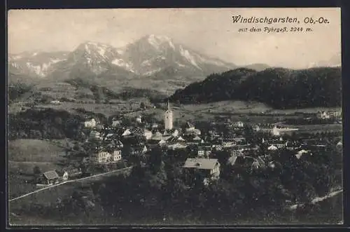 AK Windischgarsten /Ob.-Oe., Teilansicht mit dem Pyhrgass