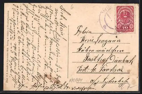 AK Windischgarsten /Ob.-Oe., Teilansicht mit dem Pyhrgass