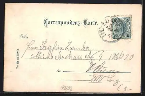 AK Linz, Am Franz Josef-Platz mit Geschäften und Strassenbahn