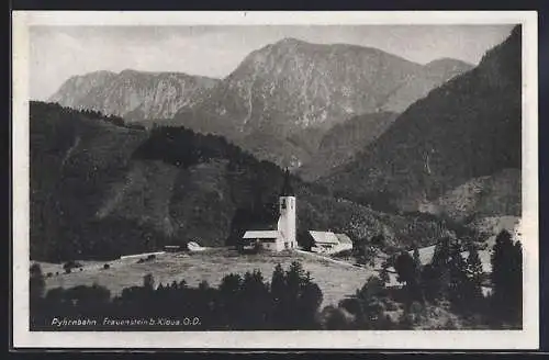 AK Frauenstein b. Klaus, Ortspartie mit Kirche