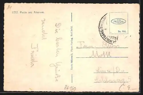 AK Attersee, Panorama mit Booten