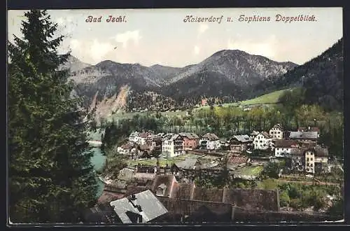 AK Bad Ischl, Kaiserdorf & Sophiens Dopppelblick