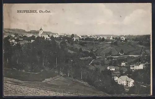 AK Neufelden /Ob.-Öst., Gesamtansicht vom Berg aus