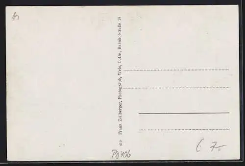 AK St. Peter am Wimberg, Gesamtansicht mit Umgebung aus der Vogelschau