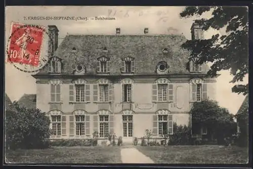 AK Farges-en-Septaine, Le Château de Boisbucon majestueux dans son cadre verdoyant