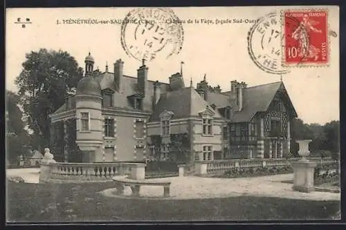 AK Menetou-sur-Sauldre, Château de la Faye, facade Sud-Ouest