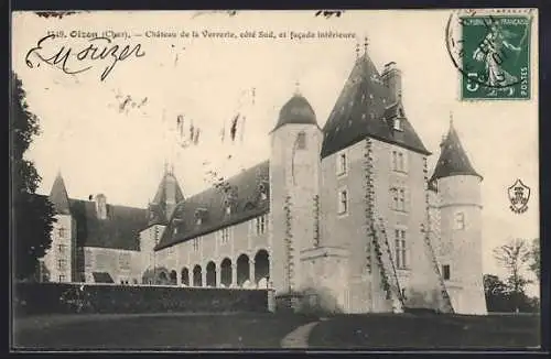 AK Oizon, Château de la Verrerie, côté Sud et facade intérieure