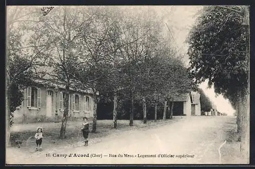 AK Avord, Rue du Mess, Logement d`Officier supérieur