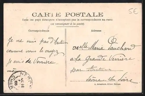 AK Laverdines, Le Château, Une vue du parc