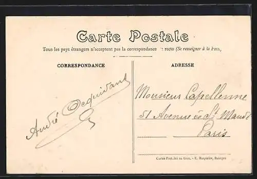 AK Villabon, Château de Savoye et son allée arborée