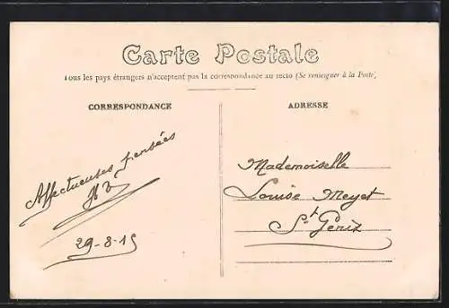 AK Farges-en-Septaine, Château d`Augy, côté Est
