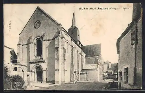 AK Les Aix-d`Angillon, L`église