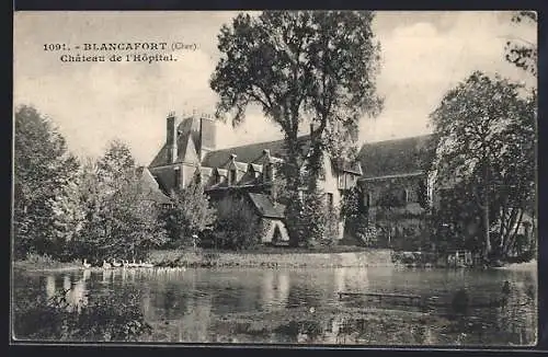 AK Blancafort, Château de l`Hôpital et son étang paisible
