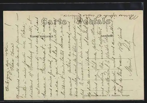 AK Aubigny, Le Château côté Sud, Ancienne résidence des Stuarts