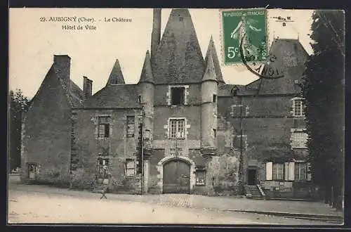 AK Aubigny, Le Château, Hôtel de Ville