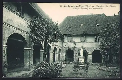 AK Aubigny-sur-Nère, L`Hospice, Le Cloître, Ancien Couvent des Augustins