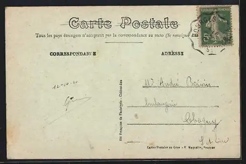 AK Aubigny, L`Hospice, vue prise du jardin