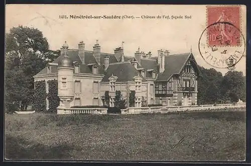 AK Ménétréol-sous-Sancerre, Château du Fay, facade Sud